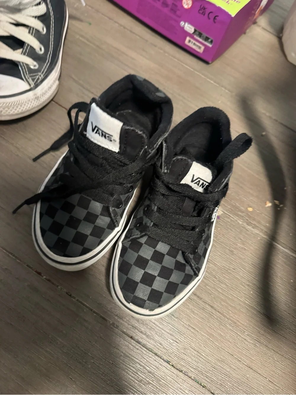 Vans Kids Checkerboard Low-Top Sneakers - Black, Chuck Taylor’s, and Sketchers.